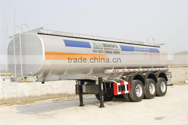 Shengrun Brand 3 Axles Fuel Tanker Trailer For Sale