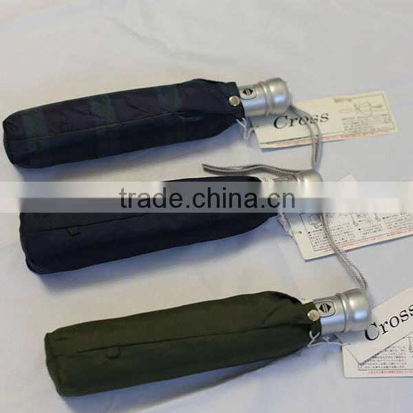 190T pongee simple green umbrella for sunshade