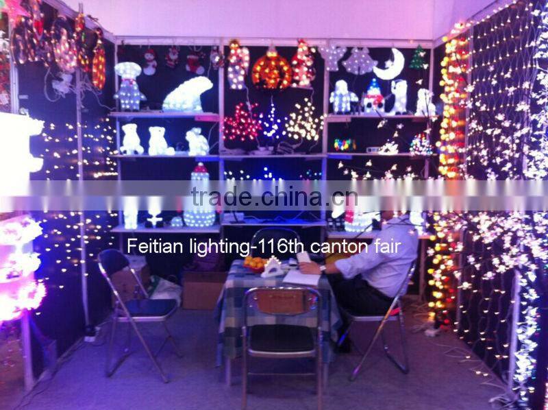 christmas deer santa decoration light with CE ROHS standard PVC led christmas light