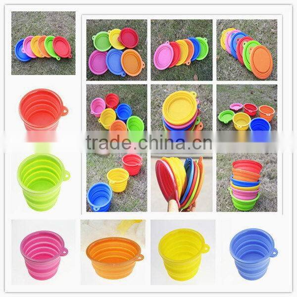 Modern hot selling silicone folding pet dog bowl