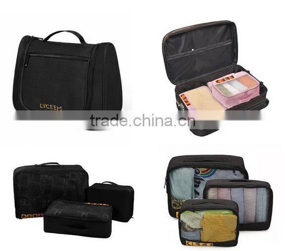 Top quality durable polyester best travel packing cubes travel bag men