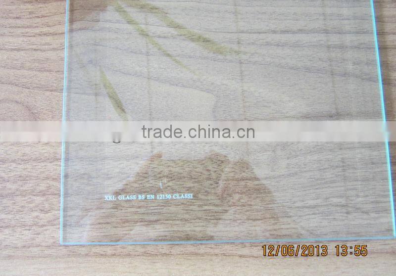 beveled edge tempered glass/flat edge / building glass