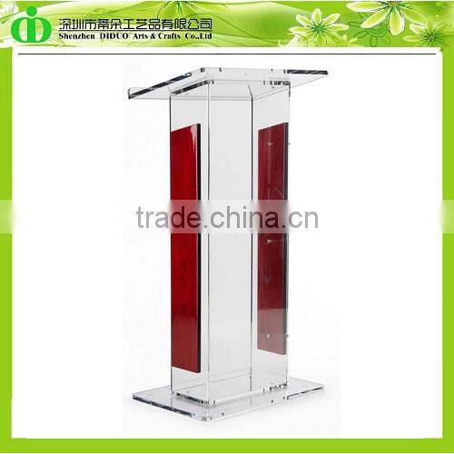 DDL-0056 Trade Assurance Alibaba China Supplier Wholesale Lectern Glass