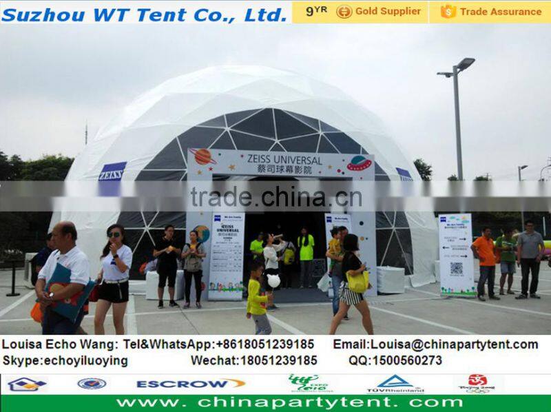 2016 Steel frame geodesic dome tent for party wedding