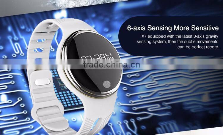 Touch Screen Smart Wristband E06 Bracelet Fitness Wearable Tracker Waterproof IP67 Bluetooth Watch for Android 4.4 IOS