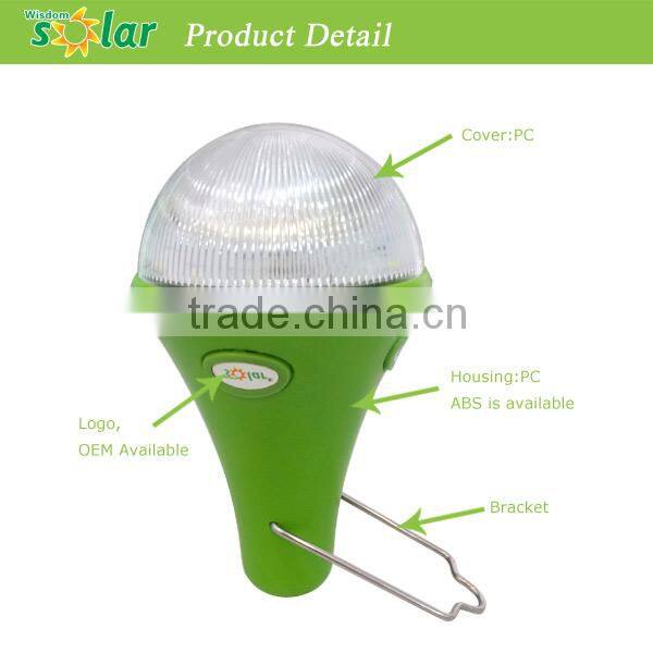 Portable reading lampe solaire vision protection with 3 bulbs
