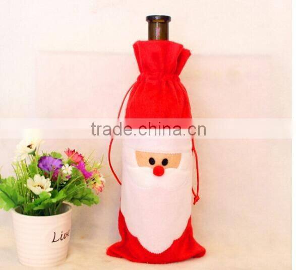 Santa Claus sheath gift sheath CHAMPAGNE sheath ,bottle use ather christmas sheath 13*32cm