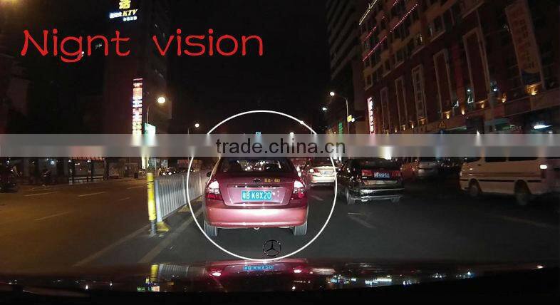 Novelty 140 Degree Wide Angle 2.7 inches Dual Lens Car Rearview mirror Camera DVR