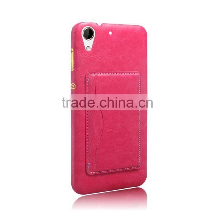 2015 New design Card holder pu leather Cover Case phone case for htc desire 728 china wholesale