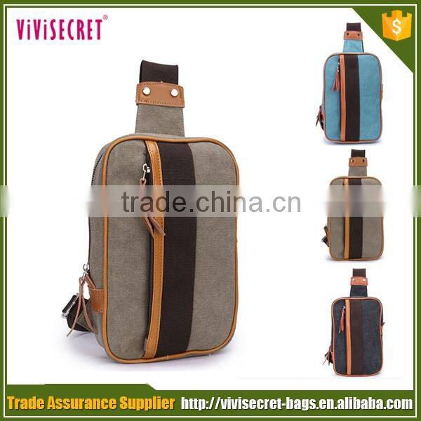 Multi pockets across sport back pack sling chest bag for men