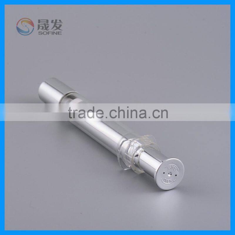Needle head airless tube for cosmetic packaging