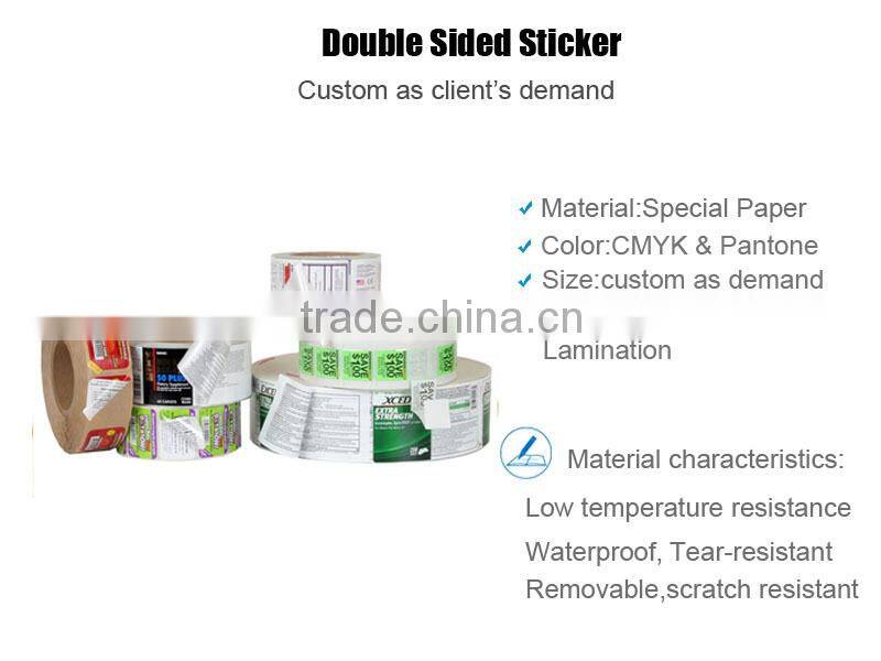 Popular Double Sided Doubled Layer Doubled Stick Labels In Special Paper