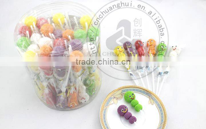 Gummy Lollipop Snowman Gelatin Candy