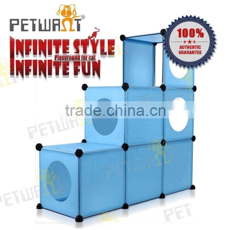 AAA Quality Multifunctional Cat House Condos Kitty Cube Hideout With Scracher and Hammock Factory