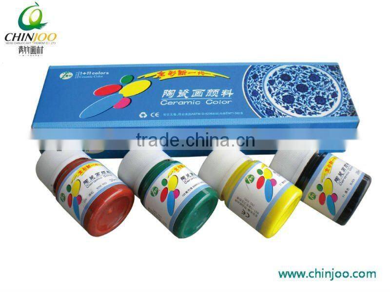 12 colors 30ml ceramic paint set