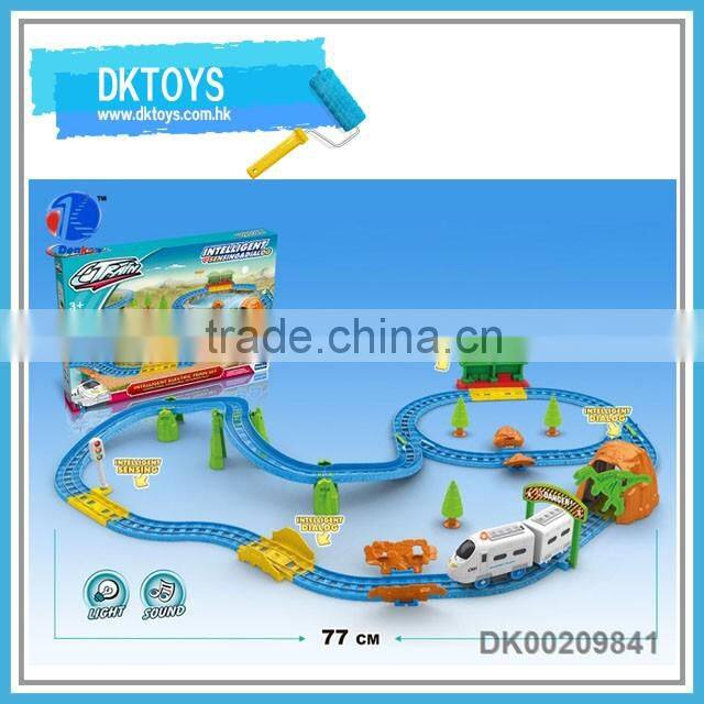Popular plastic BO railway train set for kids