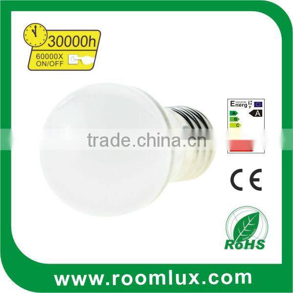 E27 G80 Led Light Bulb with Plastic Housing and Aluminum Heat Sink