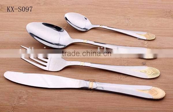 Gold-plated Handle Stainless Steel Flatware
