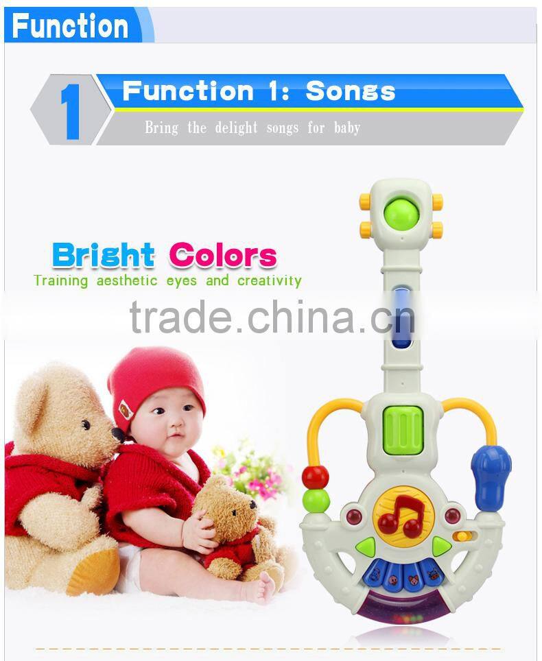 NO-4477 Musical instrument guitar toys,plastic guitar with light for kid toy