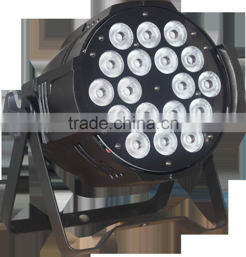 waterproof LED wash lights RGBW 4in1 18pcs * 10W par light IP65 outdoor stage lighting