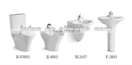 3018 Fashionable Western Washdown Two Piece Toilet dual flush toilet adjustable P-TRAP toilet cubicles size