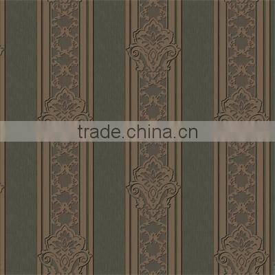 New popular beautiful heavy embossing vinyl wallpaper/ home wallpaper design