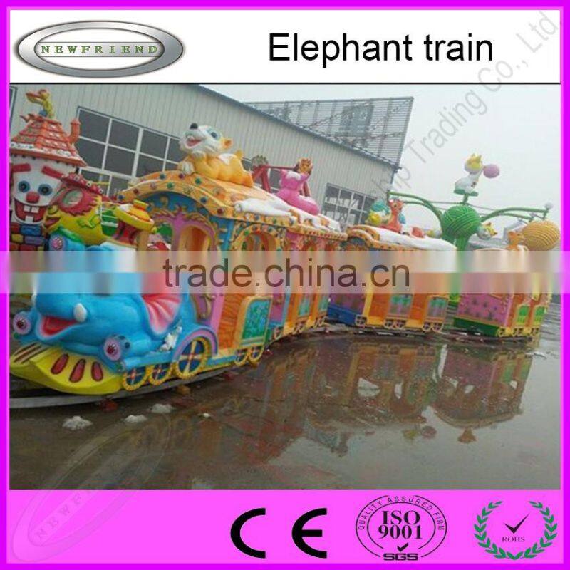 New Product Amusement Park mini Rides Elephant Train For Kids