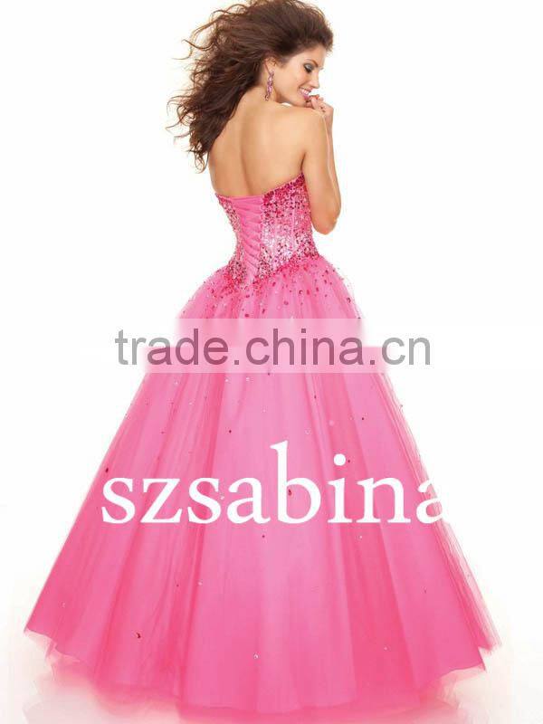 E0292 Floor Length Latest Design Formal Evening Gown For Girls