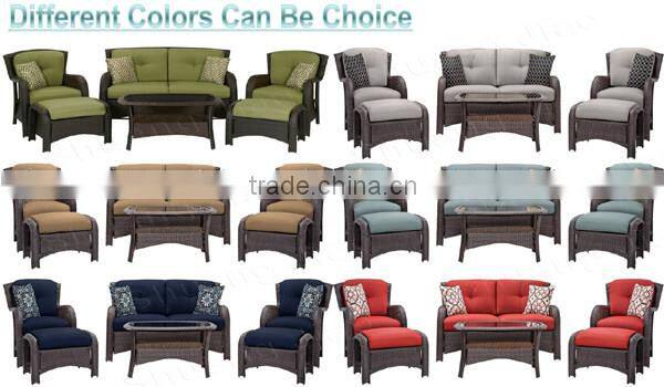 Weather-resistant Comfortable outdoor wicker sofa set