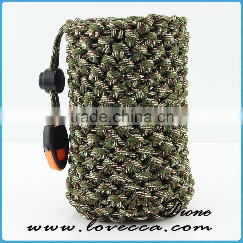 Survival paracord fish kit bag 10 in 1 Multifuction Outdoor fishing kit survival tool