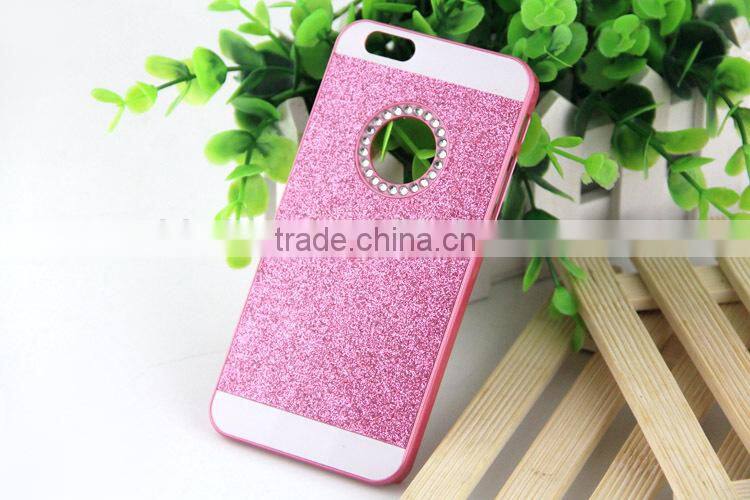Hot Rhinestone Phone Case,Bling Logo Window Luxury Cover for iPhone 6 / 6S 4.7", for iphone6 Shinning back cover Sparkling case