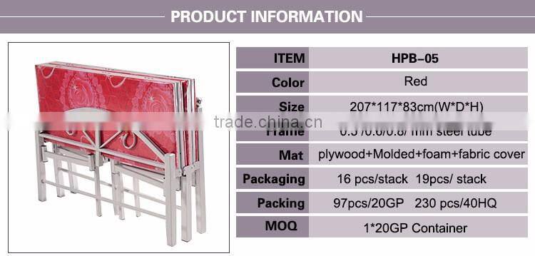 Space saving folding kids beds