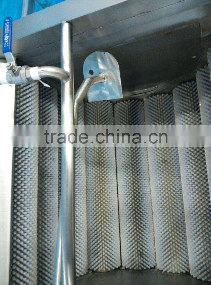 Fruits and vegetables cleaning and peeling machine