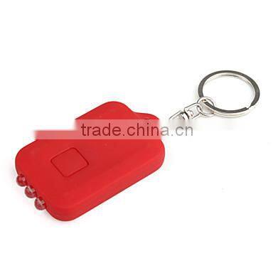 led mini solar power rechargeable flashlight keychain