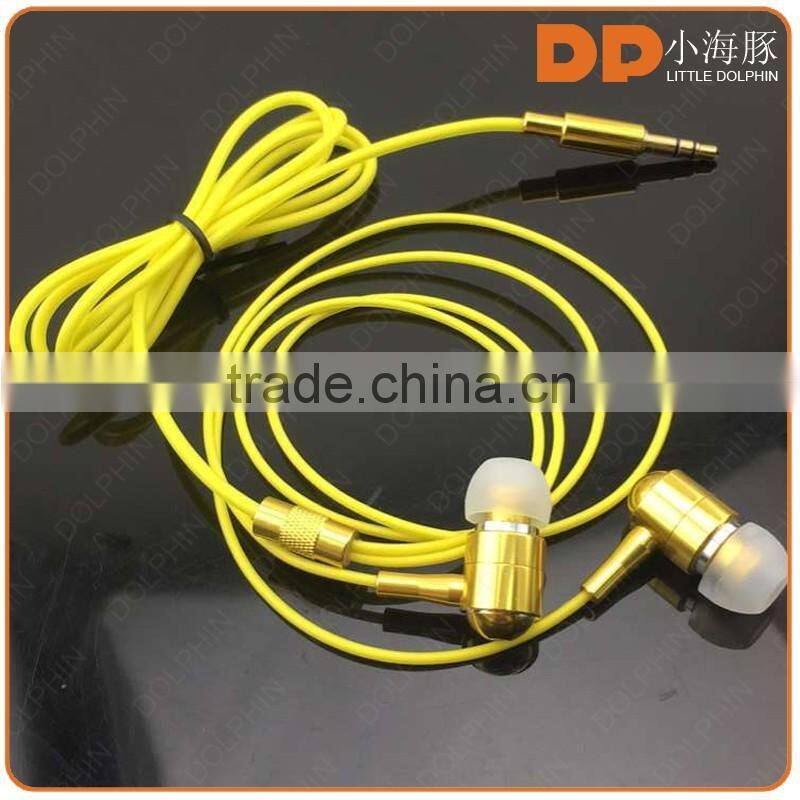 New fancy noise cancelling free samples earbuds fluorescence color earphone