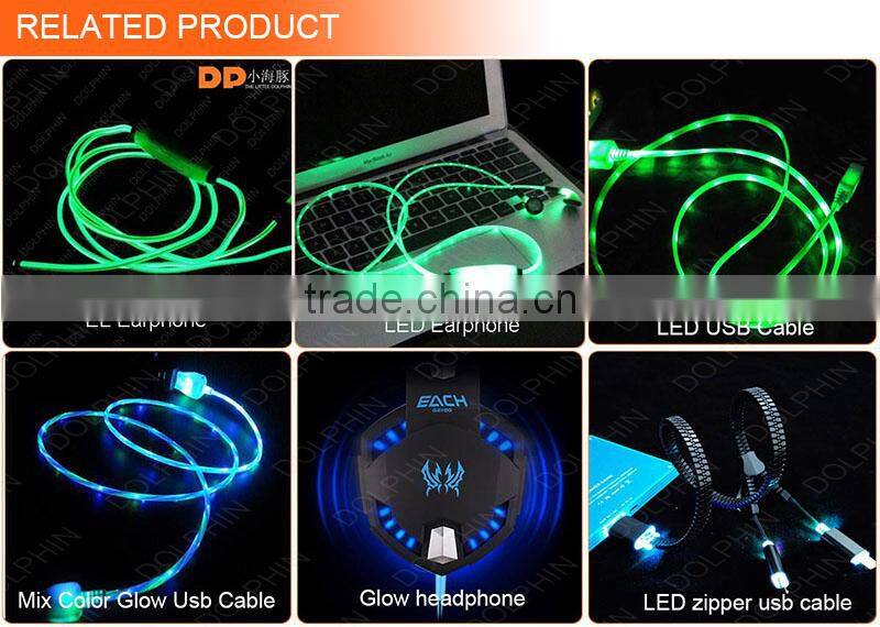 high quanlity LED EL Glowing Headsets led light headphone