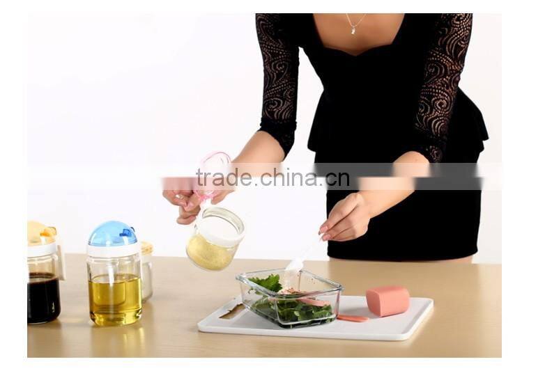 High quality kicthen glass spice bottle set for wholesale