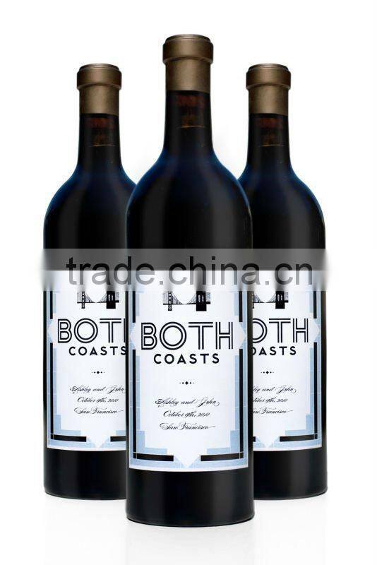 Wine bottles label