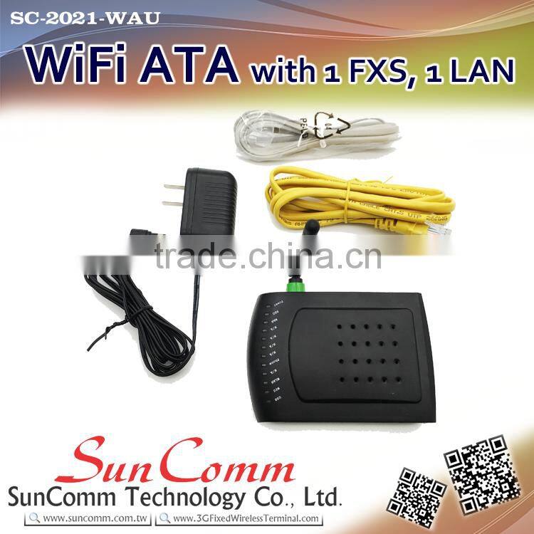 SC-2021-WAU with 1 FXS, 1 WAN WiFi ATA