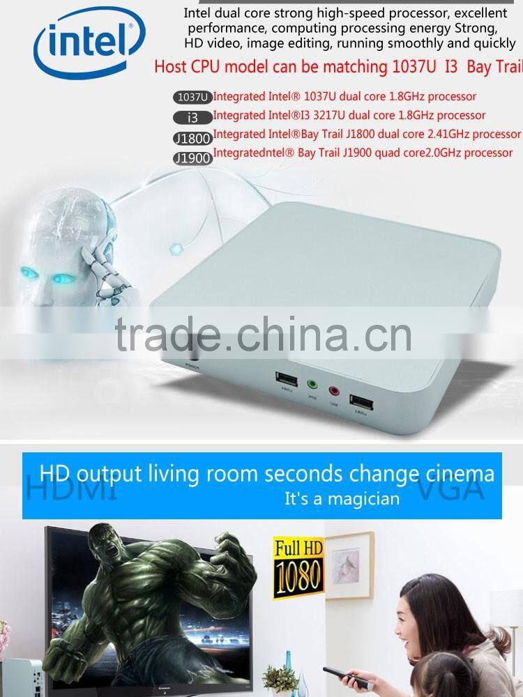 INTEL HD Graphics HTPC Desktop Case 6 USB Mini Computer
