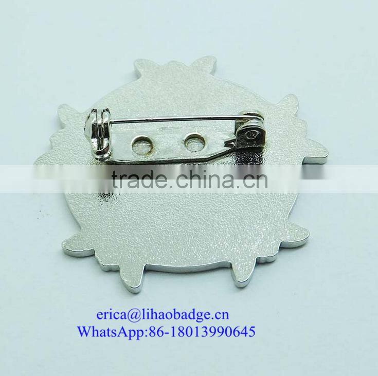 2016 hot-sale pin badge customized pin people and number metal badge