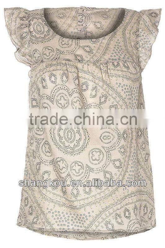fashion design summer women sleeveless topsand blouse chiffon elegants blouse and tops SHK 101