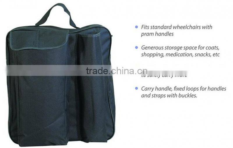 Wheelchair Accessories Slot Water Proof Big Storage Multiple Pockets Backpack Crutch Bag