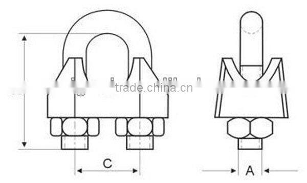 DIN741 Wire Rope Clip Casting Rigging