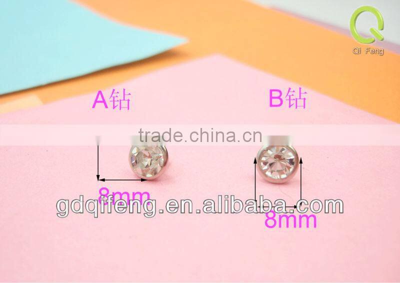 wholesale Decoration Handbag 8mm 9mm 10mm diamondA and B rivet without cap
