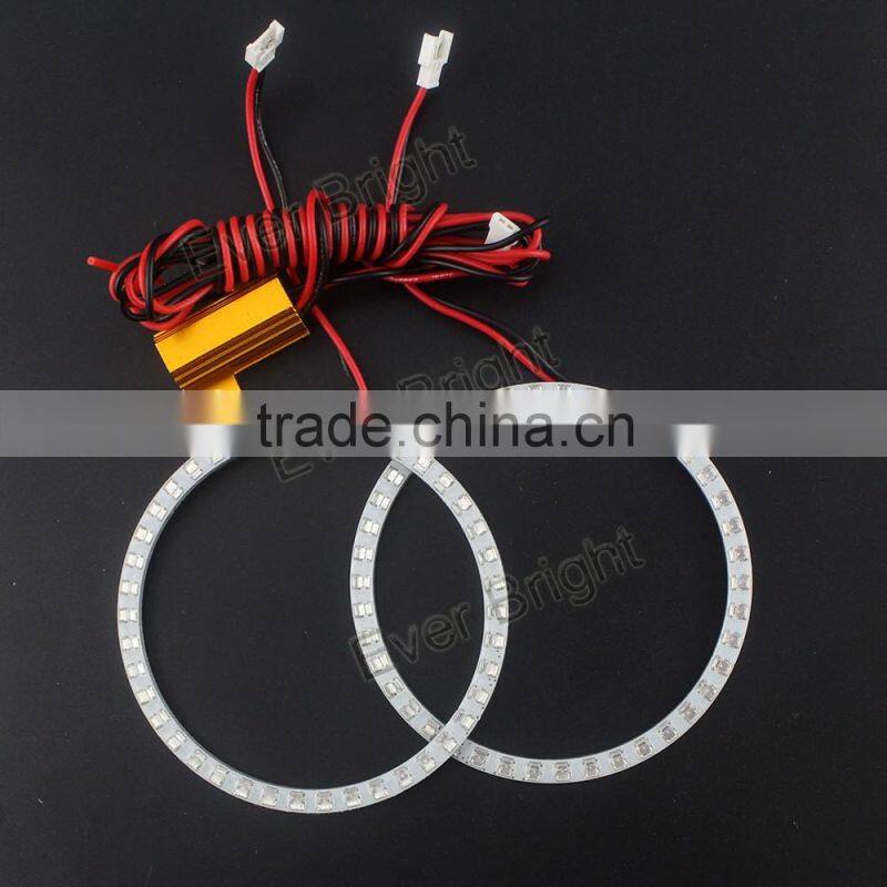 Hot canbus 70mm and 80mm COB LED Angel Eyes Headlight Halo Ring Warning Lamps 12V DC