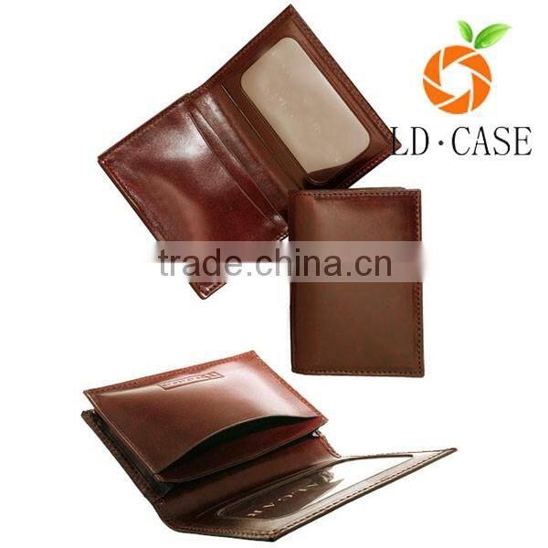 RFID blocking vintage genuine leather travel wallet with card and ticket holders