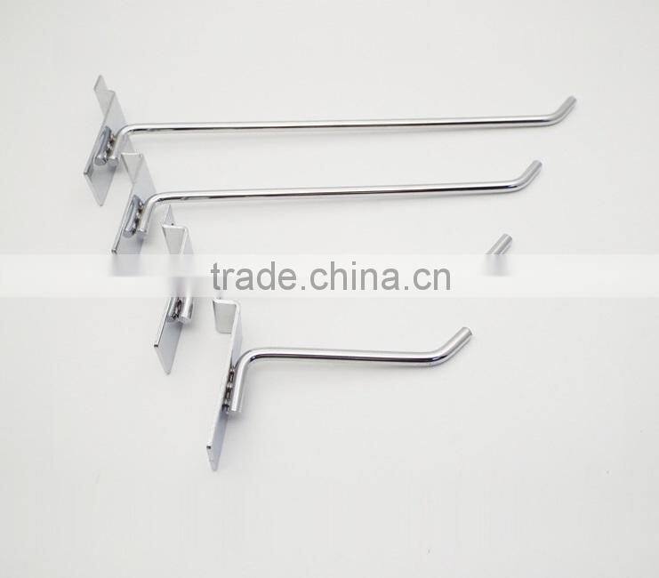 Metal display hooks slatwall