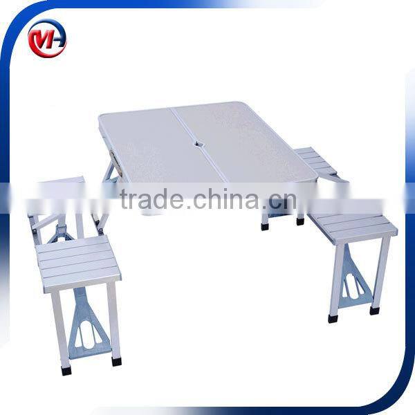 Outdoor wood table folding camping With Chairs Set
