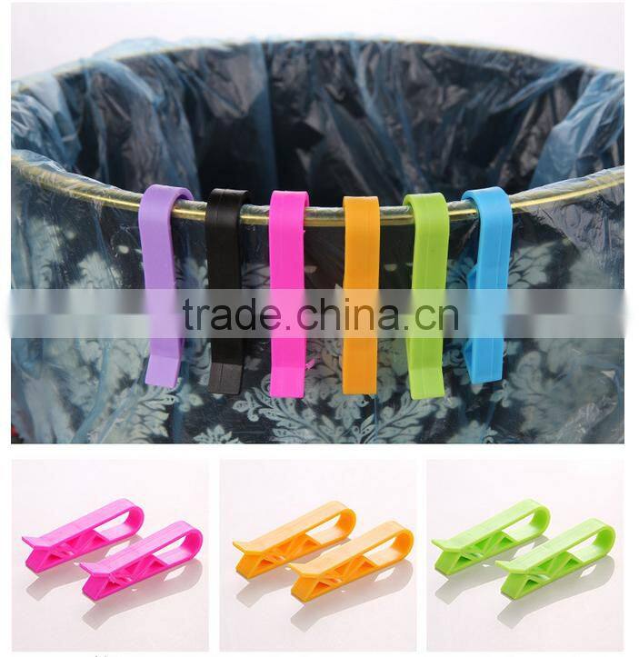 Creative trash can clip bag clamp antiskid plastic garbage clip